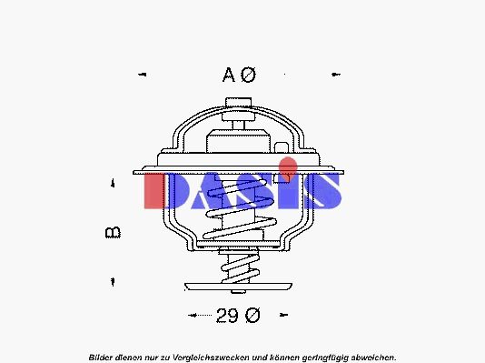 AKS DASIS Termostats, Dzesēšanas šķidrums 750375N